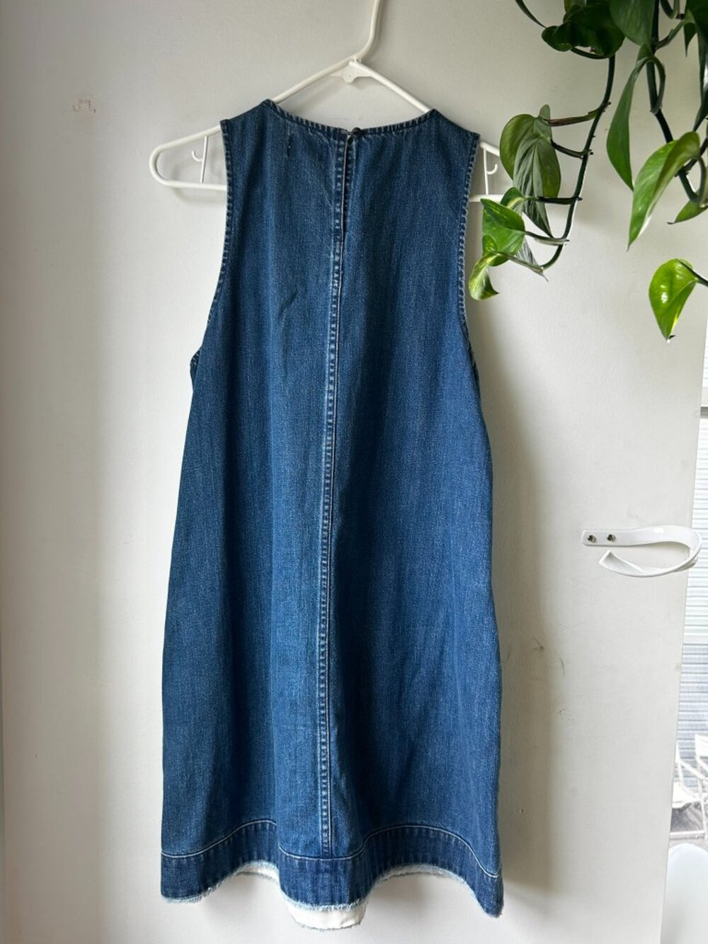 J. Crew Sleeveless Blue Denim Mini Dress - Picture 5 of 7